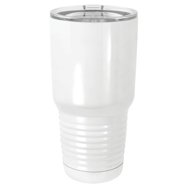 Sublimatable Polar Camel 30 oz. White Vacuum Insulated Tumbler w/Lid Thumbnail