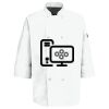 Button Chef Coat with Thermometer Pocket Thumbnail
