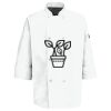 Button Chef Coat with Thermometer Pocket Thumbnail